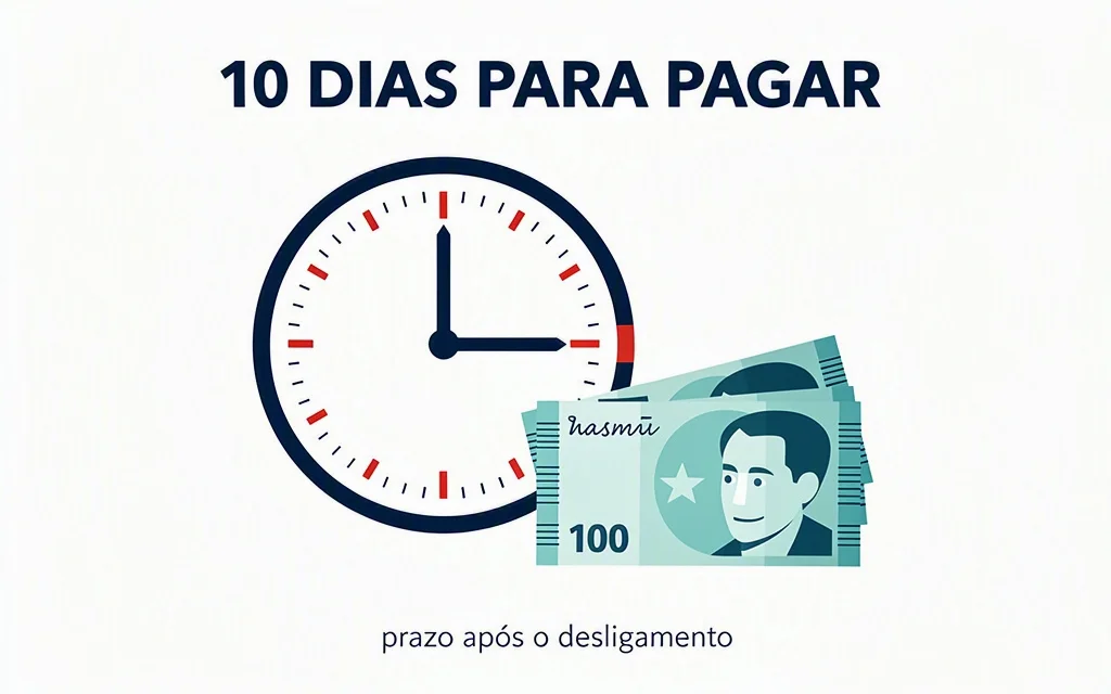Empresa tem 10 dias para pagar a rescisao