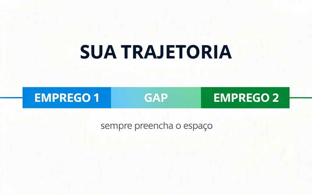Como preencher o espaco de tempo no curriculo