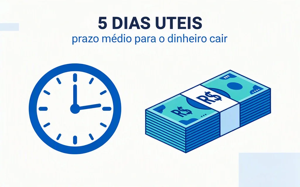 Prazo medio para o dinheiro do FGTS cair na conta