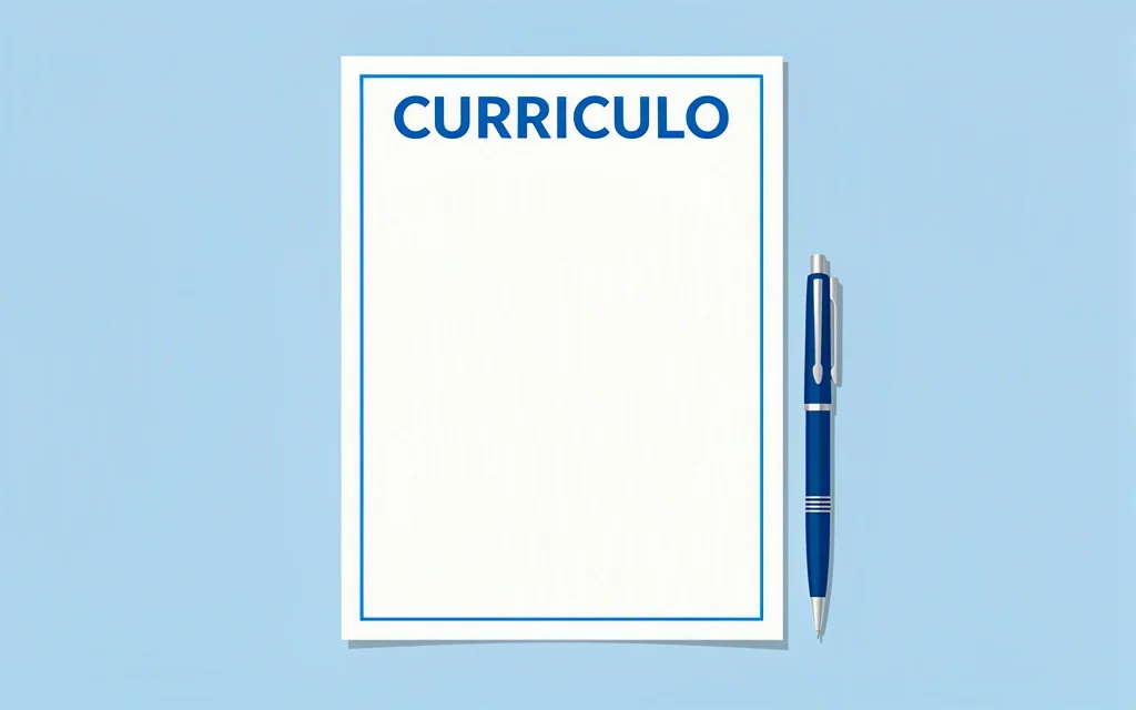 Modelo simples de currículo em uma pagina