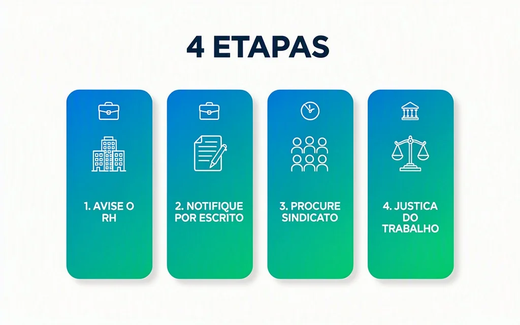 Quatro etapas para cobrar salario atrasado