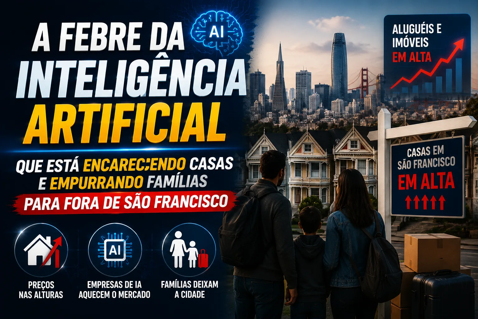 A febre da inteligência artificial que está encarecendo casas e empurrando famílias para fora de São Francisco