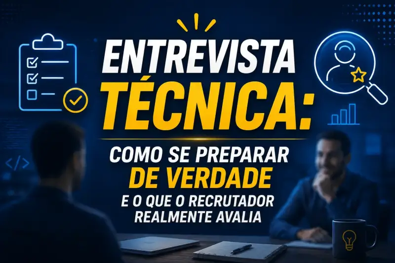 Entrevista técnica: como se preparar de verdade e o que o recrutador realmente avalia