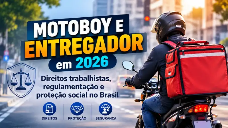 Motoboy e entregador em 2026: direitos trabalhistas, regulamentação e proteção social no Brasil