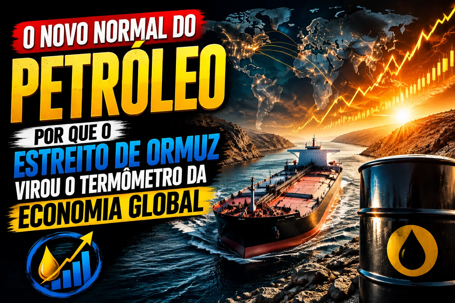 O "novo normal" do petróleo: por que o Estreito de Ormuz virou o termômetro da economia global